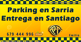 Parking en Sarria a peregrinos con entrega en Santiago